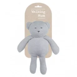 Peluche Ours Tricoté Gris -C Comme Cadeau Soldes peluche ours tricote gris 4