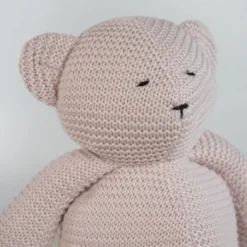 Peluche Ours Tricoté Rose 10 Peluche Ours Tricoté Rose -C Comme Cadeau Soldes peluche ours tricote rose 3