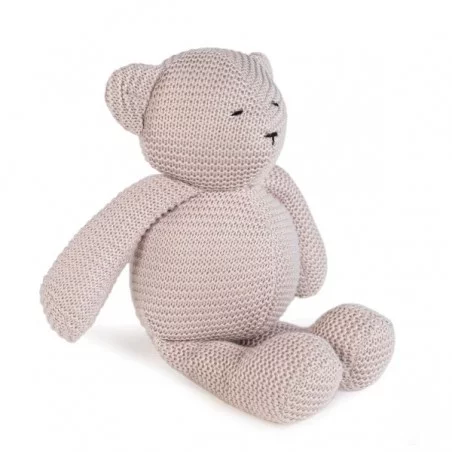Peluche Ours Tricoté Rose 3 Peluche Ours Tricoté Rose
