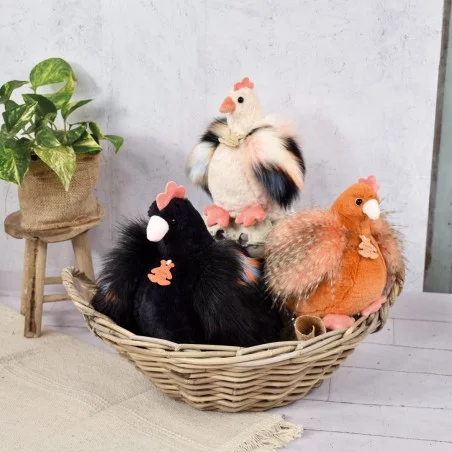 Peluche Poule Noire - 20CM 5 Peluche Poule Noire - 20CM – Image 3
