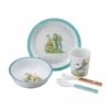 Pierre Lapin - Coffret Repas 5 Pièces Bleu -C Comme Cadeau Soldes pierre lapin coffret repas 5 pieces bleu
