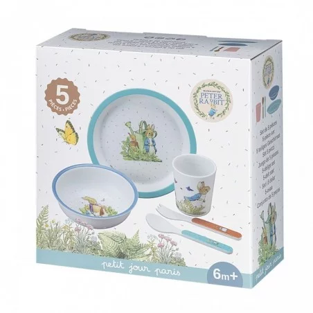 Pierre Lapin - Coffret Repas 5 Pièces Bleu 6 Pierre Lapin - Coffret Repas 5 Pièces Bleu – Image 4