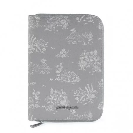 Pasito A Pasito Protège Carnet De Santé Toile De Jouy Gris 3 Pasito A Pasito Protège Carnet De Santé Toile De Jouy Gris