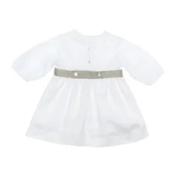 Robe En Lin Avec Col En Dentelle Laranjinha - 6 Mois -C Comme Cadeau Soldes robe en lin avec col en dentelle laranjinha 6 mois 2