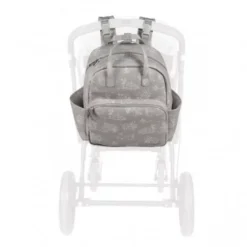 Sac à Dos Toile De Jouy Gris Pasito A Pasito -C Comme Cadeau Soldes sac a dos toile de jouy gris pasito a pasito 3