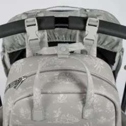 Sac à Dos Toile De Jouy Gris Pasito A Pasito -C Comme Cadeau Soldes sac a dos toile de jouy gris pasito a pasito 5