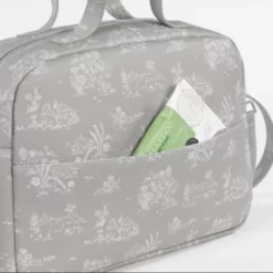 Pasito A Pasito Sac à Langer Toile De Jouy Gris -C Comme Cadeau Soldes sac a langer toile de jouy gris 3