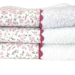 Serviette à Langer Petites Roses -C Comme Cadeau Soldes serviette a langer petites roses 2