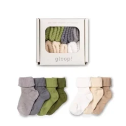 Set De 7 Chaussettes Automne Taille 0-6 Mois Gloop