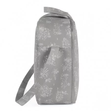 Pasito A Pasito Valise De Maternité Toile De Jouy Grise 5 Pasito A Pasito Valise De Maternité Toile De Jouy Grise – Image 3