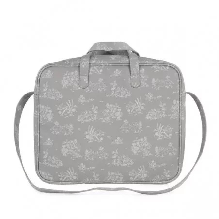 Pasito A Pasito Valise De Maternité Toile De Jouy Grise 6 Pasito A Pasito Valise De Maternité Toile De Jouy Grise – Image 4