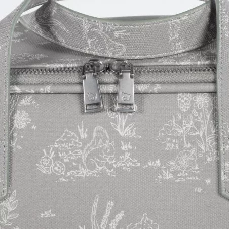 Pasito A Pasito Valise De Maternité Toile De Jouy Grise 9 Pasito A Pasito Valise De Maternité Toile De Jouy Grise – Image 7