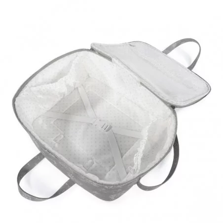 Pasito A Pasito Valise De Maternité Toile De Jouy Grise 11 Pasito A Pasito Valise De Maternité Toile De Jouy Grise – Image 9