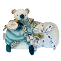 Yoca Koala Et Son Plaid Douceur Blanc -C Comme Cadeau Soldes yoca koala et son plaid douceur blanc 5